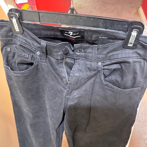 7 For All Mankind Pants - Women’s Black slim pants. Size 6.